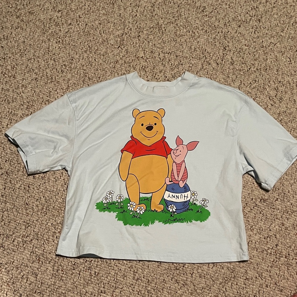 Disney Winnie the Pooh and Piglet Cropped Tee